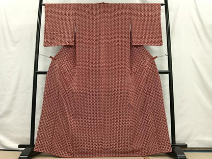 平和屋着物■上質な小紋　菊青海波　正絹　逸品　CABI9240ua