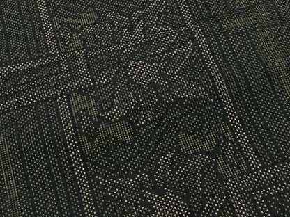 平和屋着物■本場大島紬　7マルキ　色紙花唐草文　正絹　逸品　CABI9243ua