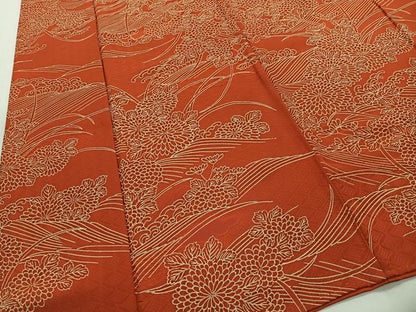 平和屋着物■上質な小紋　立波菊文　正絹　逸品　CABI9248ua