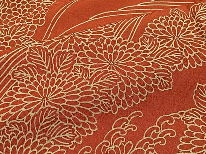 平和屋着物■上質な小紋　立波菊文　正絹　逸品　CABI9248ua