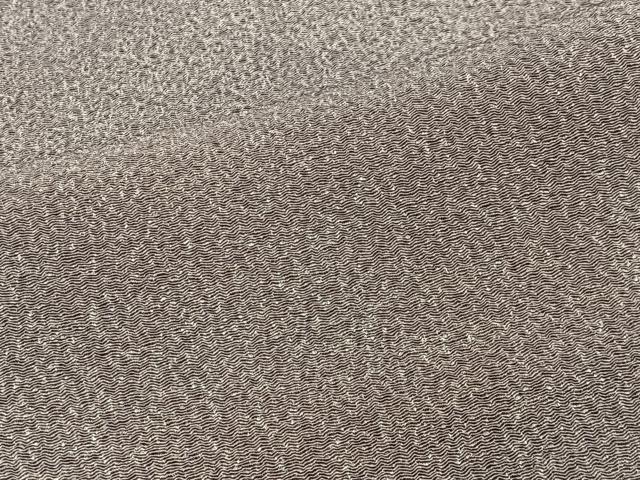 平和屋着物■上質な小紋　霞文　鬼しぼ縮緬　正絹　逸品　CABI9250ua