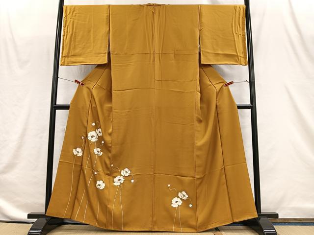 平和屋着物■訪問着　草花文　金銀彩　正絹　逸品　CABI9254ua