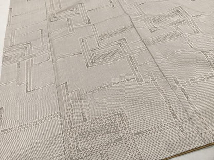 平和屋着物■本場大島紬　白大島　色紙重ね文　正絹　逸品　CABI9255ua