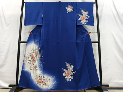 平和屋着物■訪問着　草花文　暈し染め　正絹　逸品　CABI9257ua