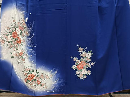 平和屋着物■訪問着　草花文　暈し染め　正絹　逸品　CABI9257ua