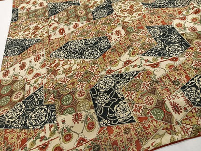 平和屋着物■上質な小紋　更紗花唐草文　正絹　逸品　CABI9261ua