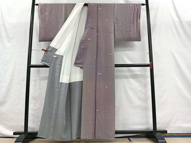 平和屋着物■上質な小紋　南天文　暈し染め　金彩　正絹　逸品　CABI9262ua