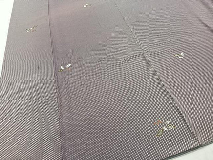 平和屋着物■上質な小紋　南天文　暈し染め　金彩　正絹　逸品　CABI9262ua
