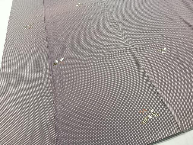 平和屋着物■上質な小紋　南天文　暈し染め　金彩　正絹　逸品　CABI9262ua