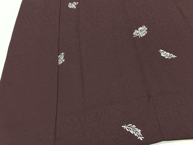 平和屋着物∞道中着　単衣　総刺繍　枝花文　高島屋扱い　ロング丈　正絹　逸品　CABI9266ua