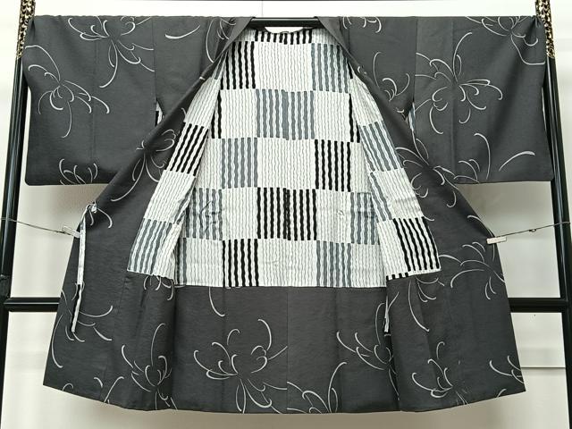 平和屋着物∞道行コート　乱菊　ロング丈　正絹　逸品　CABI9270ua