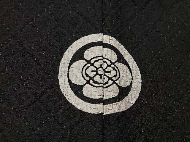 平和屋着物∞男性　長羽織　黒紋付　洗える着物　CABI9277ua