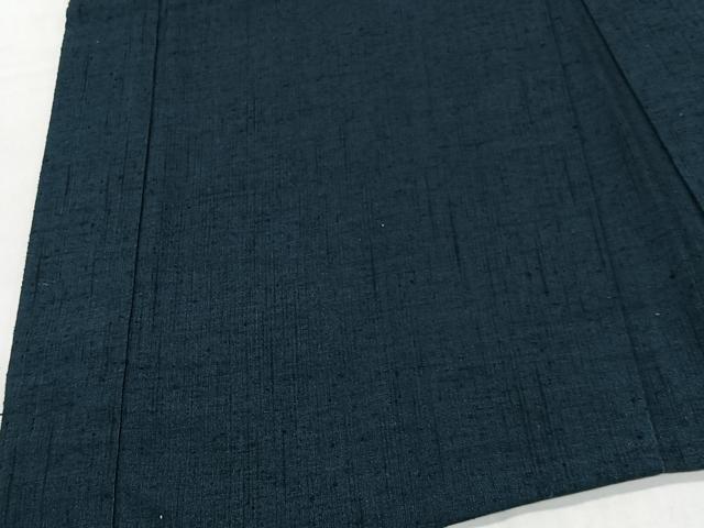 平和屋着物∞男性　羽織　紬地　高麗納戸色　正絹　逸品　CABI9279ua