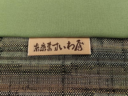 平和屋着物∞道行コート　紬地　縞　ロング丈　ますいわ屋扱い　正絹　逸品　CABI9282ua