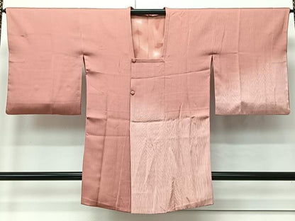 平和屋着物∞東京友禅　熊谷好博子　道行コート　杢目文　ロング丈　正絹　逸品　CABI9286ua