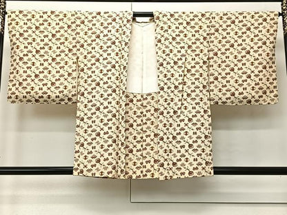 平和屋着物∞羽織　吉祥文　鬼しぼ縮緬　正絹　逸品　CABI9291ua