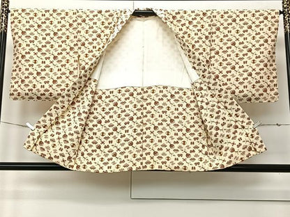 平和屋着物∞羽織　吉祥文　鬼しぼ縮緬　正絹　逸品　CABI9291ua