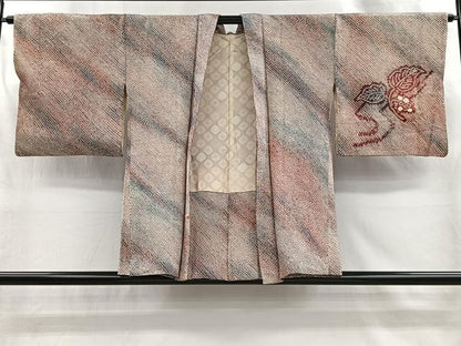 平和屋着物＃羽織　総絞り　葡萄蔦の葉文　正絹　逸品　CABI9300ua