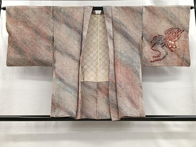 平和屋着物＃羽織　総絞り　葡萄蔦の葉文　正絹　逸品　CABI9300ua