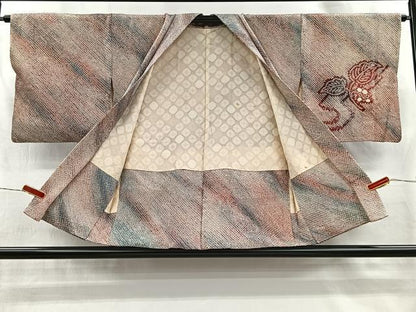 平和屋着物＃羽織　総絞り　葡萄蔦の葉文　正絹　逸品　CABI9300ua