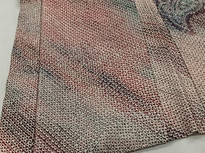 平和屋着物＃羽織　総絞り　葡萄蔦の葉文　正絹　逸品　CABI9300ua