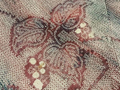 平和屋着物＃羽織　総絞り　葡萄蔦の葉文　正絹　逸品　CABI9300ua