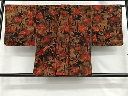 平和屋着物＃道中着　抽象文様　暈し染め　正絹　逸品　CABI9302ua