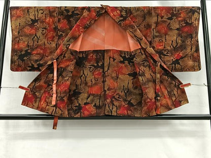 平和屋着物＃道中着　抽象文様　暈し染め　正絹　逸品　CABI9302ua