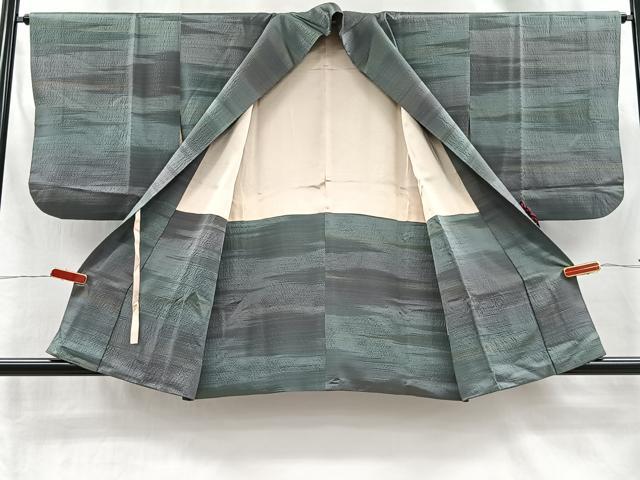 平和屋着物＃道中着　霞文　暈し染め　正絹　逸品　CABI9303ua