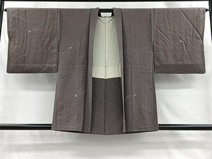 平和屋着物＃羽織　ろうけつ染　枝梅文　正絹　逸品　CABI9308ua