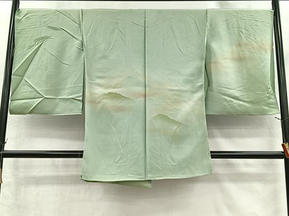 平和屋着物＃道中着　遠山文　暈し染め　仮絵羽　正絹　逸品　CABI9312ua