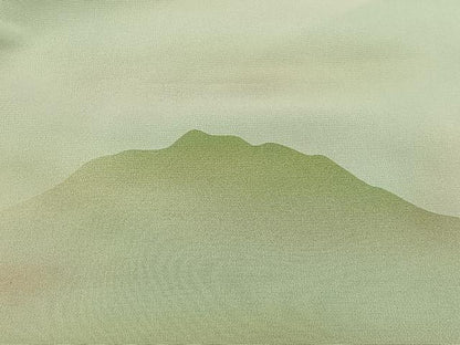 平和屋着物＃道中着　遠山文　暈し染め　仮絵羽　正絹　逸品　CABI9312ua