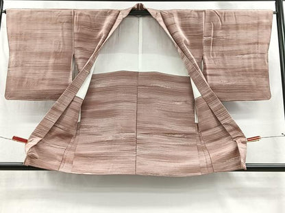 平和屋着物＃羽織　横段文　正絹　逸品　未使用　CABI9313ua