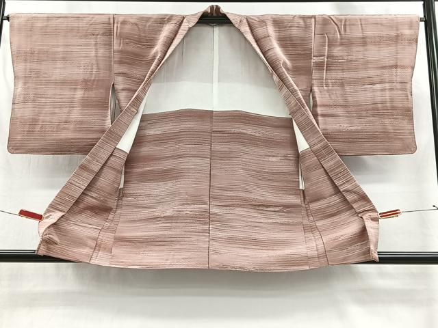 平和屋着物＃羽織　横段文　正絹　逸品　未使用　CABI9313ua