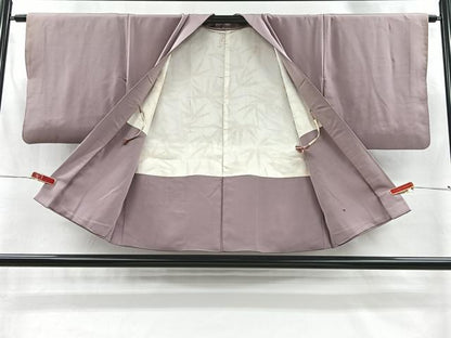平和屋着物＃羽織　総刺繍　流水草花文　正絹　逸品　CABI9314ua