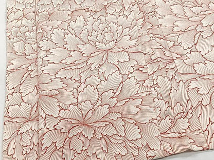 平和屋着物＃羽織　牡丹　正絹　逸品　CABI9323ua