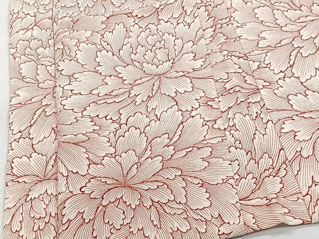 平和屋着物＃羽織　牡丹　正絹　逸品　CABI9323ua