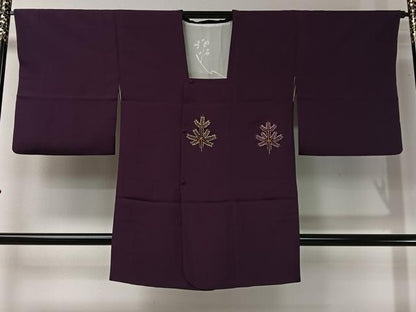 平和屋着物＃道行コート　総刺繍　駒刺繍　人物文　ロング丈　正絹　逸品　CABI9330ua