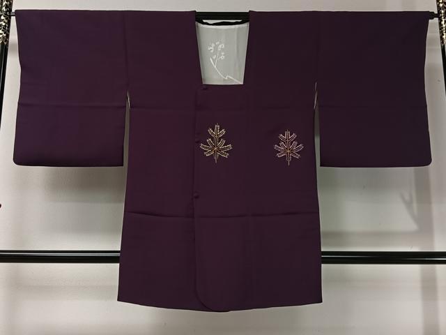 平和屋着物＃道行コート　総刺繍　駒刺繍　人物文　ロング丈　正絹　逸品　CABI9330ua