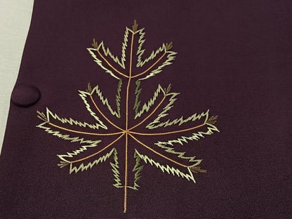 平和屋着物＃道行コート　総刺繍　駒刺繍　人物文　ロング丈　正絹　逸品　CABI9330ua