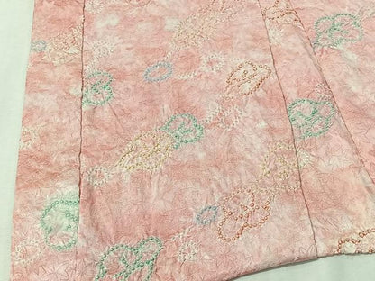 平和屋着物＃羽織　絞り　舞花文　正絹　逸品　CABI9331ua