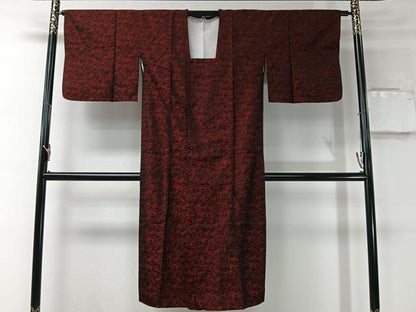 平和屋着物＃道行コート　雨コート　草花文　ロング丈　CABI9333ua