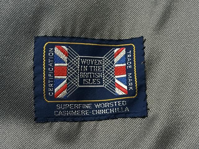 平和屋着物＃男性　和装コート　角袖　色無地　鉛色　ロング丈　正絹　逸品　CABI9344ua