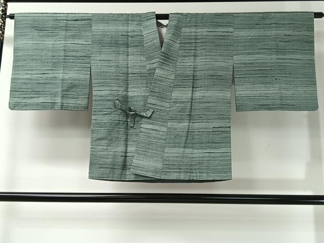 平和屋着物＃道中着　紬地　霞文　正絹　逸品　未使用　CABI9355ua