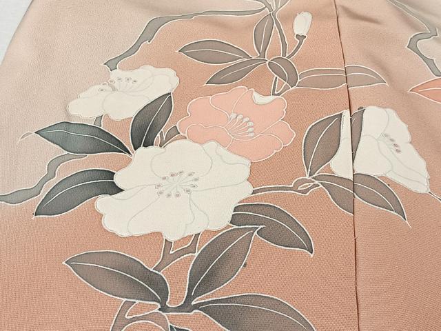 平和屋着物＃道中着　刺繍　枝花文　金糸　仮絵羽　逸品　未使用　CABI9366ua