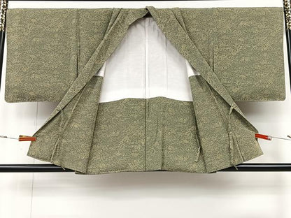 平和屋着物＃道中着　風景文　正絹　逸品　CABI9368ua