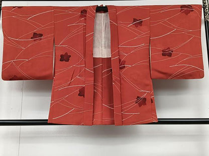 平和屋着物＃羽織　地紋起こし　舞花文　正絹　逸品　CABI9369ua