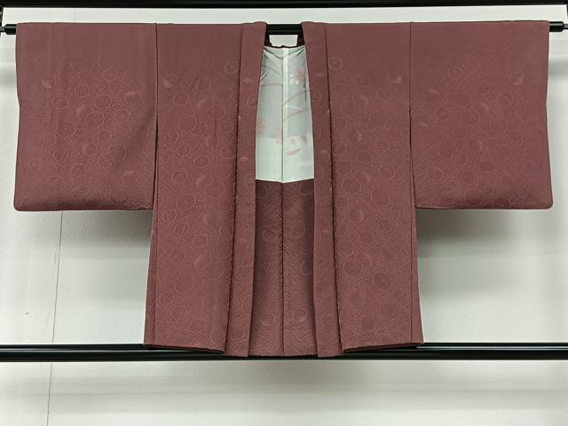 平和屋着物＃羽織　舞花地紋　金糸　正絹　逸品　CABI9370ua