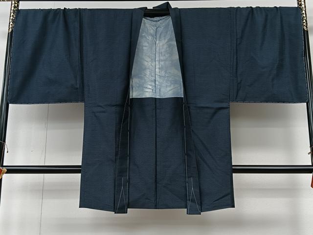 平和屋着物＃男性　長羽織　本場大島紬　100亀甲　総詰め　正絹　逸品　未使用　CABI9372ua