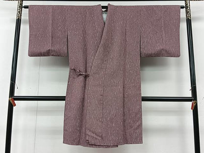 平和屋着物＃道中着　霞文　ロング丈　正絹　逸品　CABI9373ua